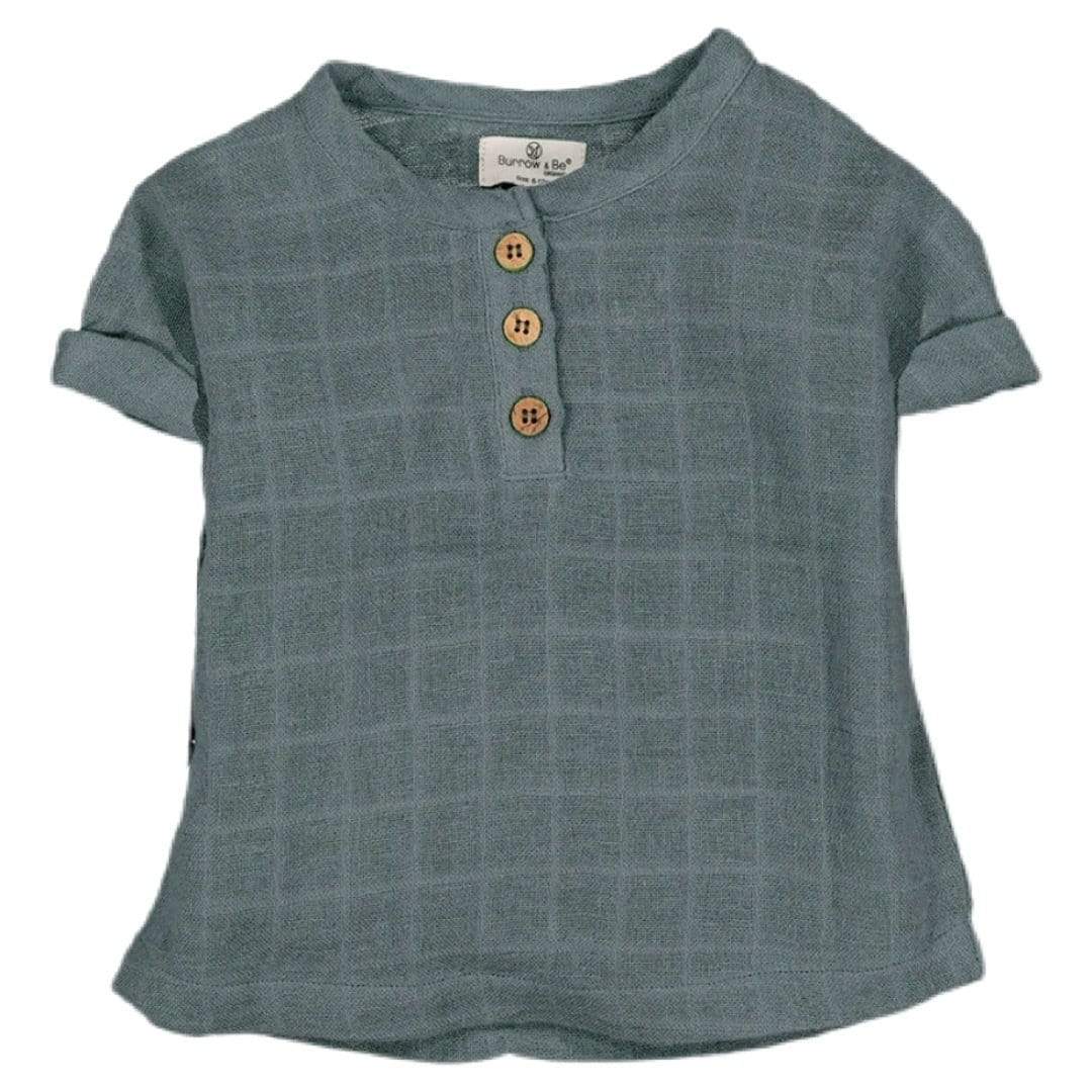 Burrow & Be 000 to 4 Jasper Short Sleeve Tee - Storm