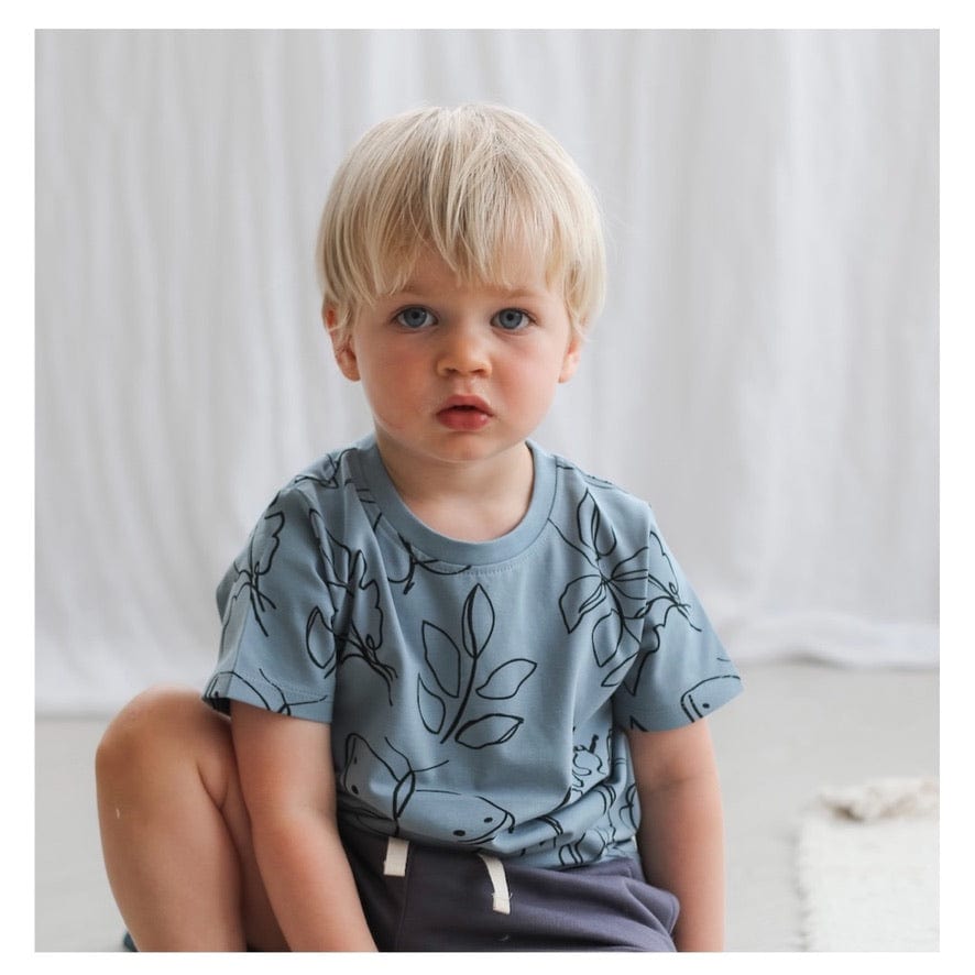 Burrow & Be 3-6 Months to 5Y Classic Short Sleeve Tee - Giant Bugs