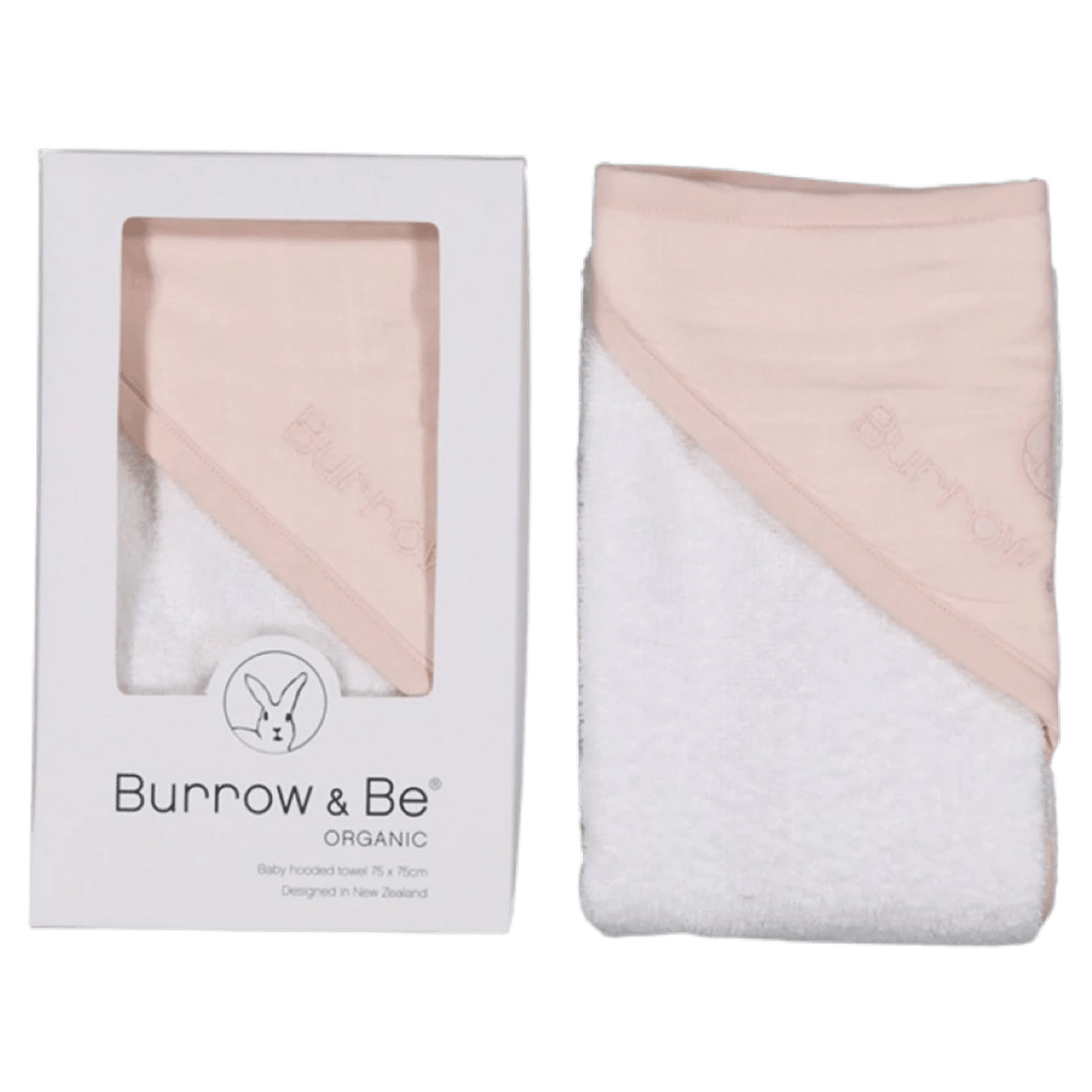 Burrow & Be Birth Plus Hooded Towel - Blush