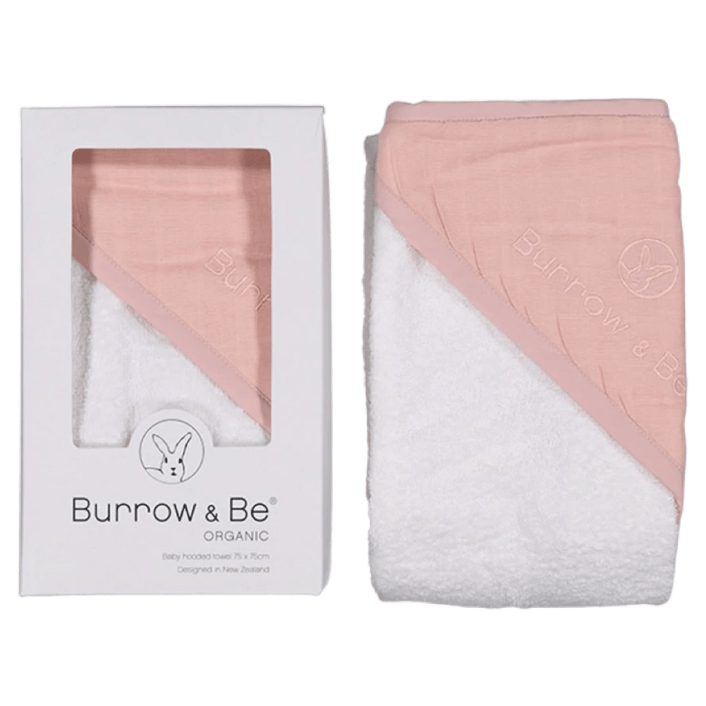 Burrow & Be Birth Plus Hooded Towel - Dusty Rose
