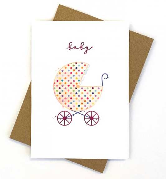 Candlebark Birth Plus Watercolour Pram