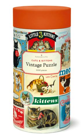 Cavalini & Co 10 Plus 1000 Pc Puzzle - Vintage Cats & Kittens