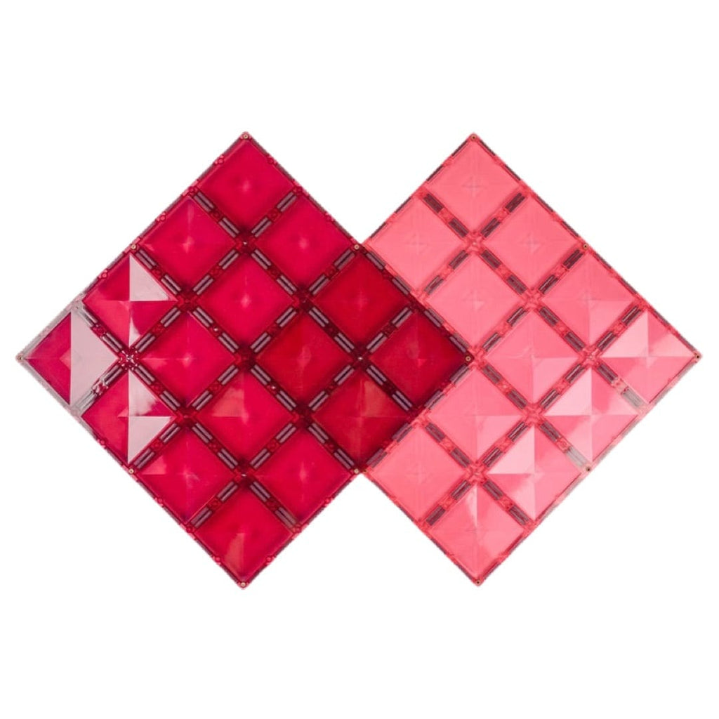 Connetix 3 Plus 2 Piece Base Plate Pink & Berry Pack