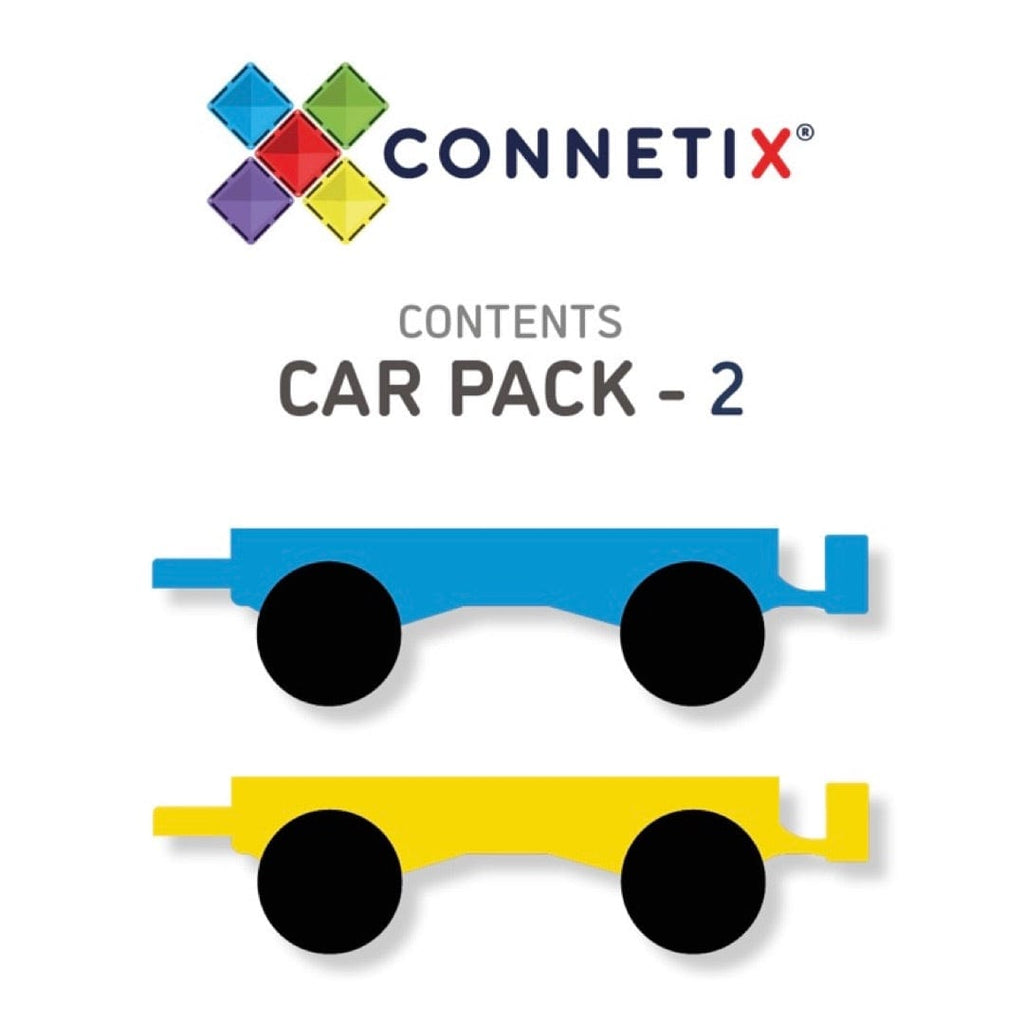Connetix 3 Plus 2 Piece Car Pack