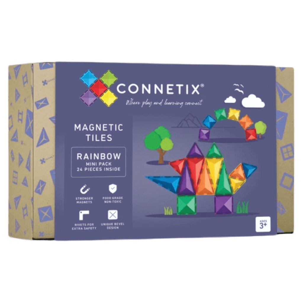 Connetix 3 Plus 24 Piece Rainbow Mini Pack