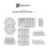 Connetix 3 Plus 34 Piece Clear Pack