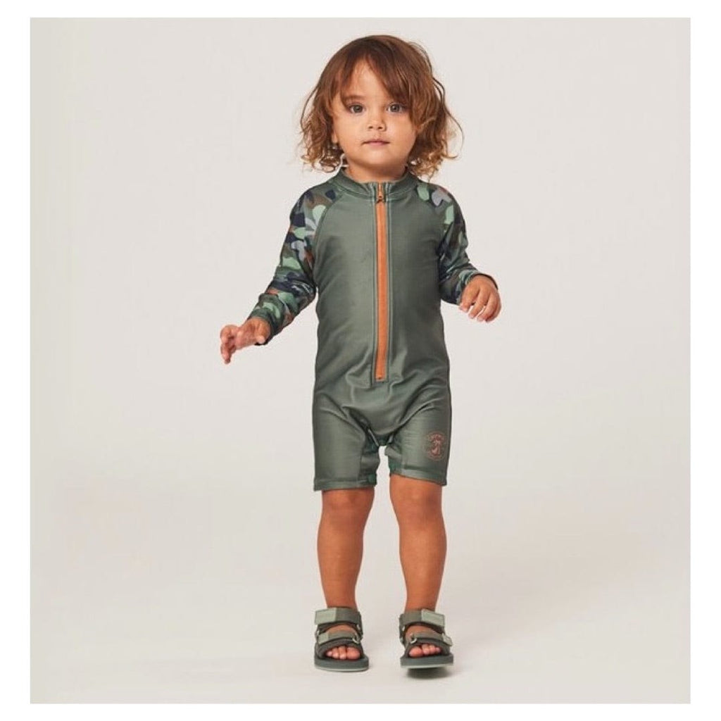 Crywolf 6-12 Months to 3 Rash Suit - Beach Camo