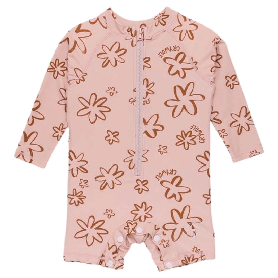Crywolf 6-12 Months to 3 Rash Suit - Flower Power