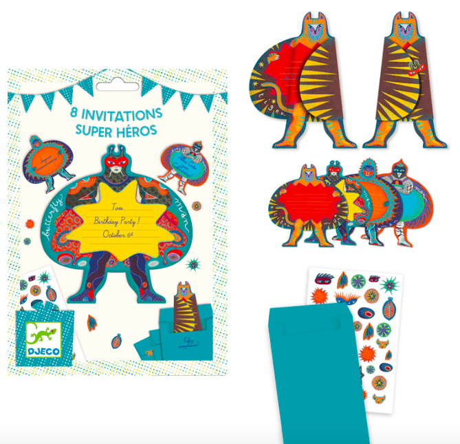 Invitations - Super Heroes
