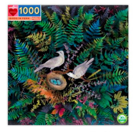 1000 Pc Puzzle - Birds in Fern