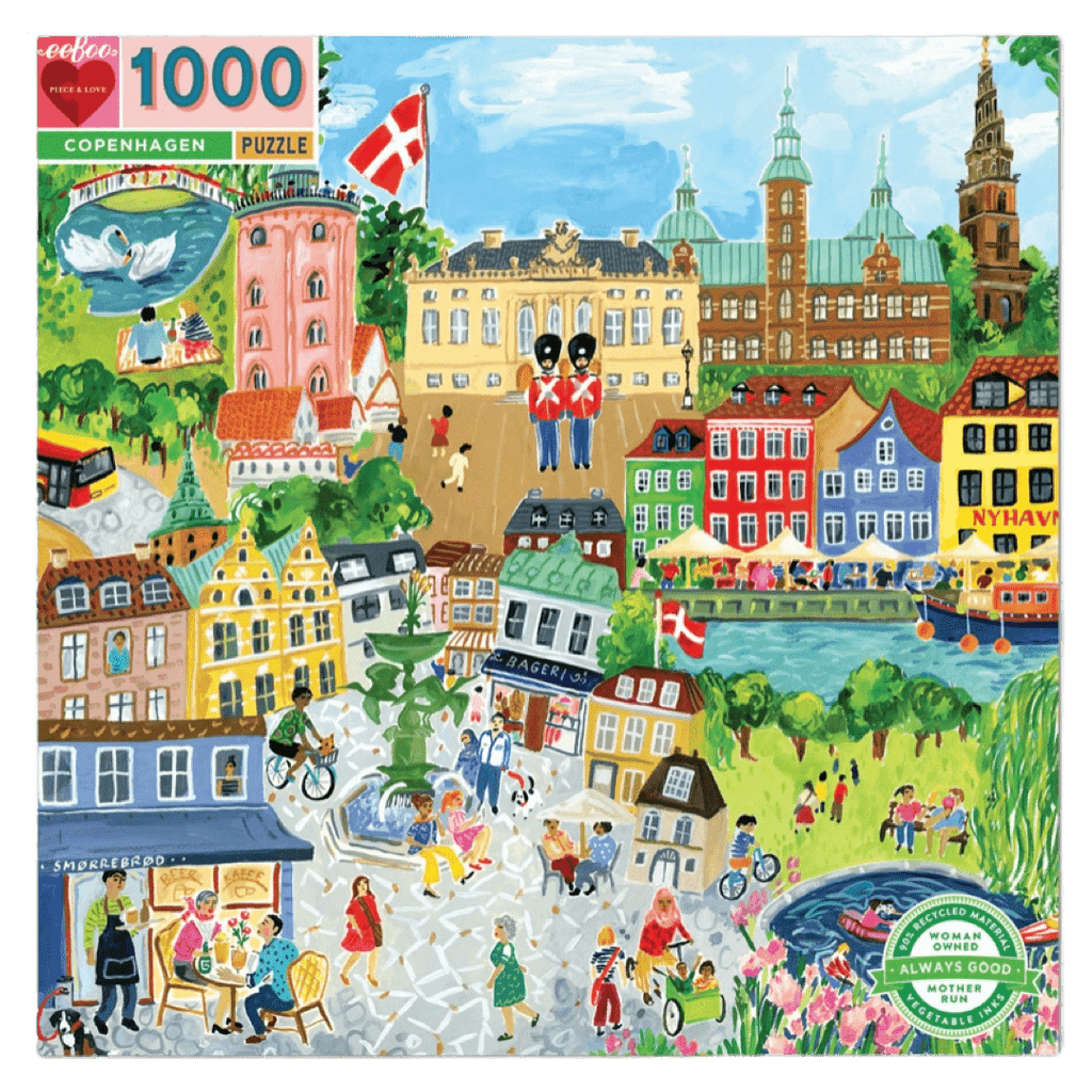 eeBoo 10 Plus 1000 Pc Puzzle - Copenhagen