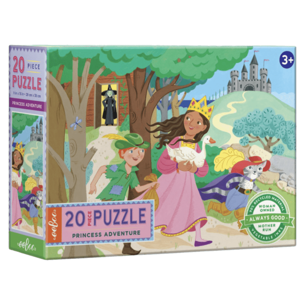 eeBoo 3 Plus 20 Pc Puzzle - Princess Adventure