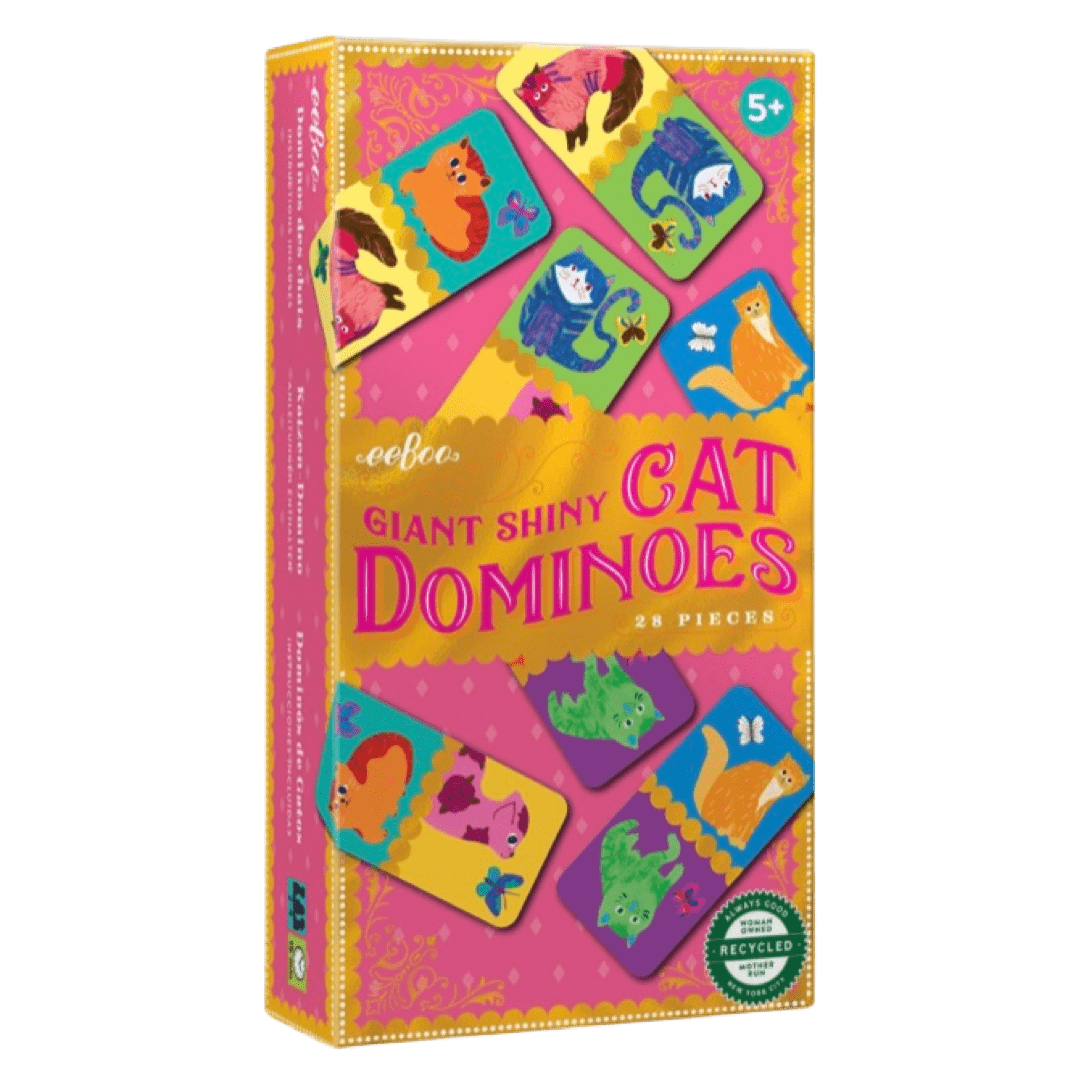 eeBoo 3 Plus Giant Shiny Dominoes - Cat