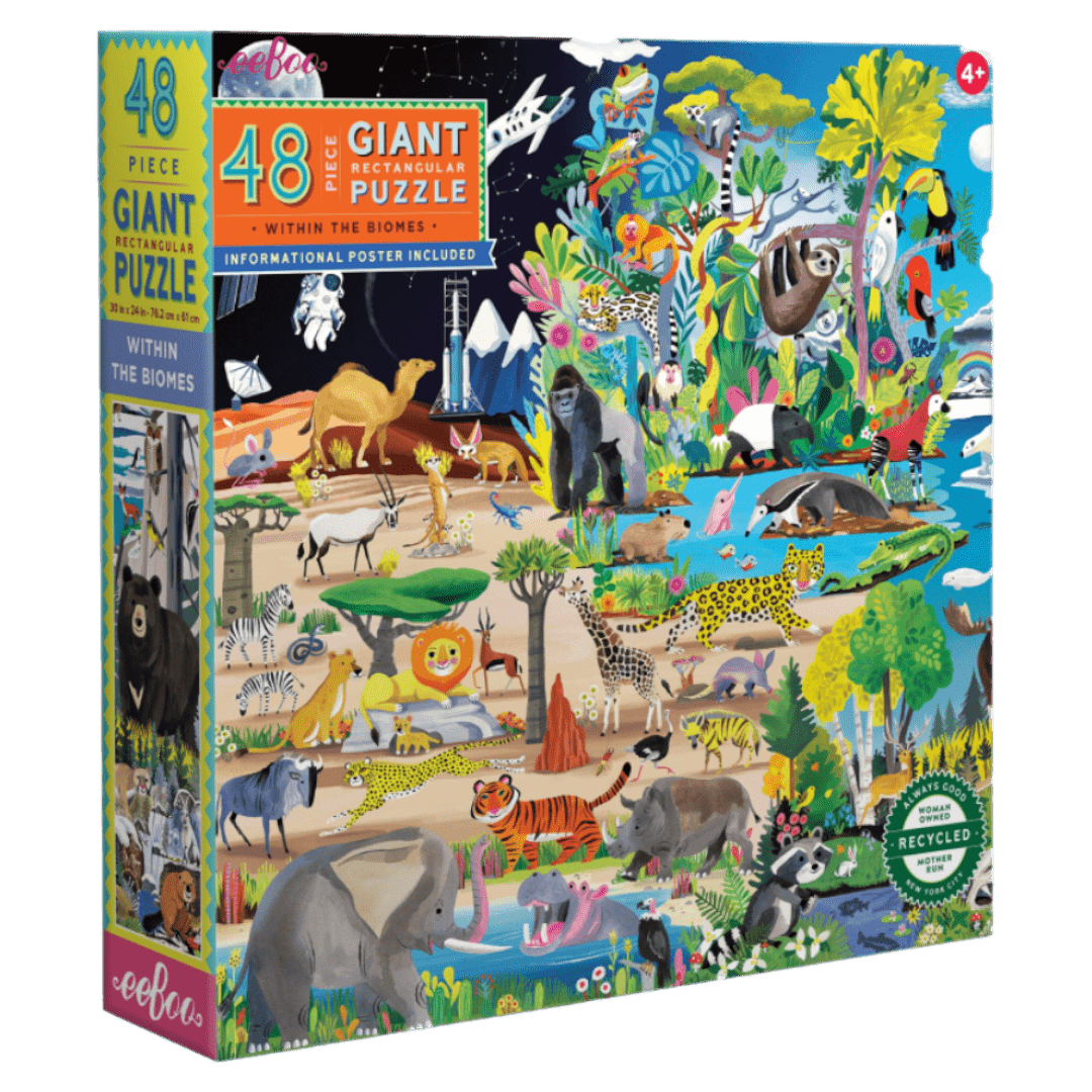 eeBoo 4 Plus 48 Pc Giant Puzzle - Within the Biome