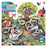 eeBoo 4 Plus 48 Pc Giant Puzzle - Within the Country
