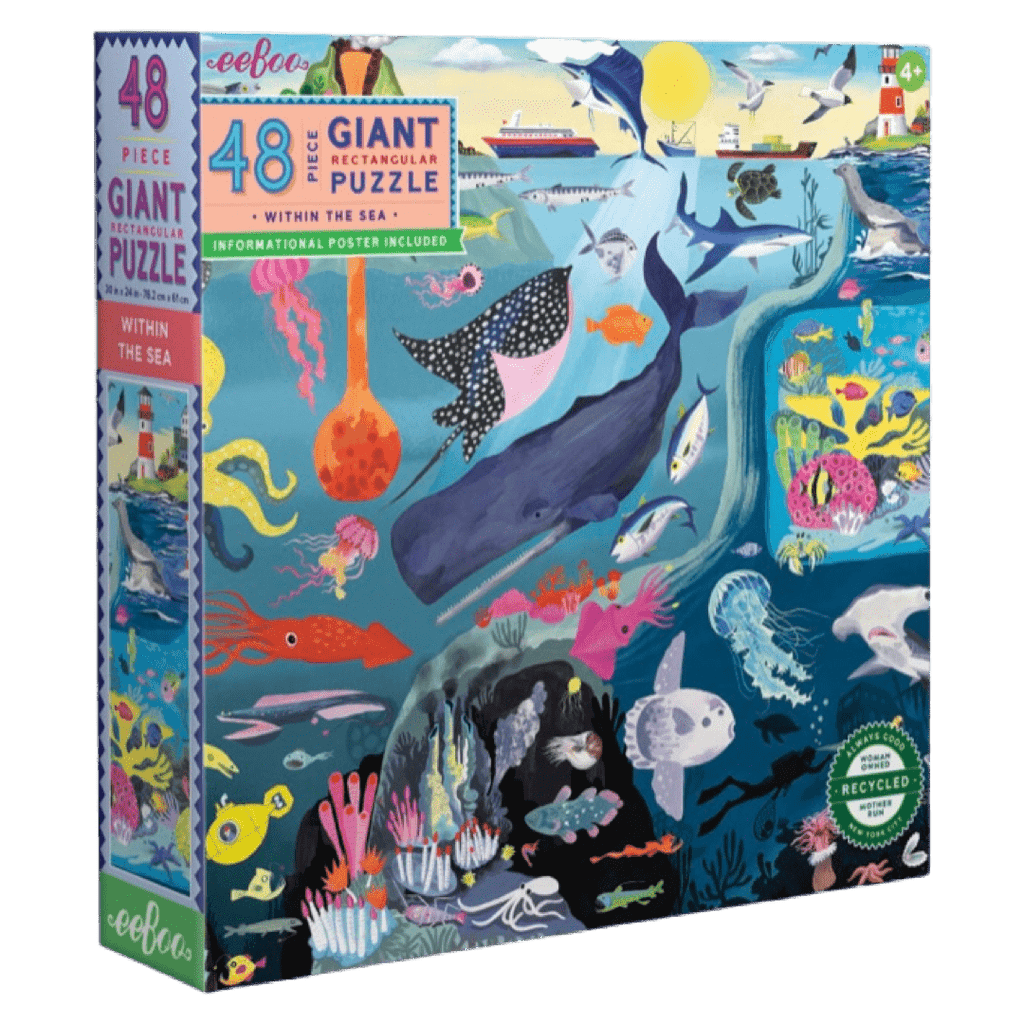 eeBoo 4 Plus 48 Pc Giant Puzzle - Within The Sea