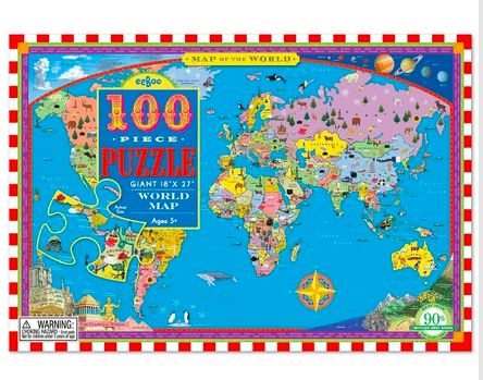 100 Pc Puzzle - World Map