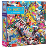 eeBoo 5 Plus 64 Pc Puzzle - Skateboarders