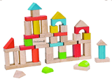 50 Piece Building Blocks in Tub