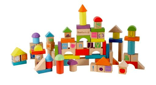 Ever Earth 18 Mths Plus Build & Learn Block Play Set 80 Pieces