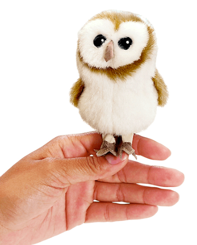 Folkmanis 3 Plus Finger Puppet - Bird - Barn Owl