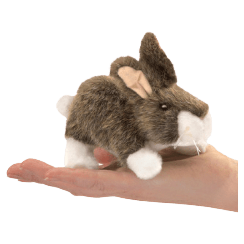 Folkmanis 3 Plus Finger Puppet - Cottontail Rabbit