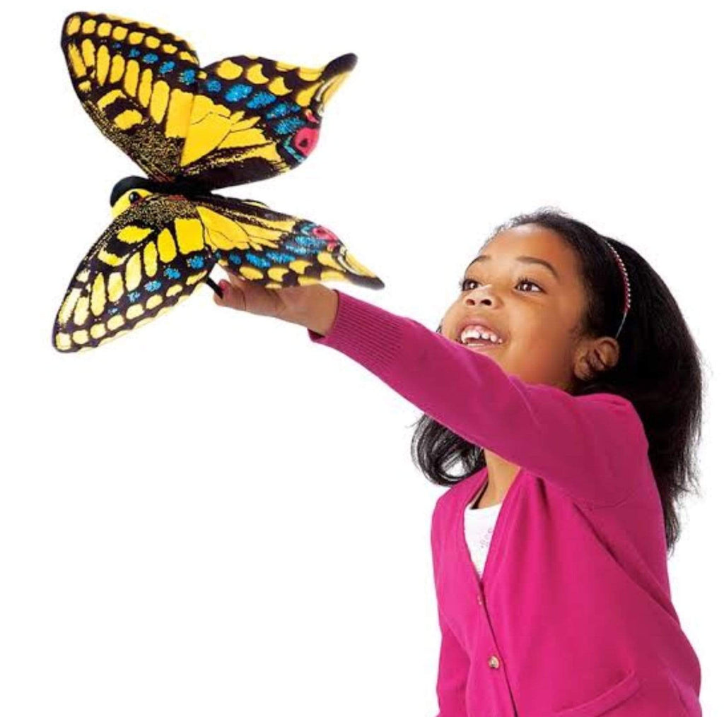 Folkmanis 3 Plus Finger Puppet - Insect - Butterfly