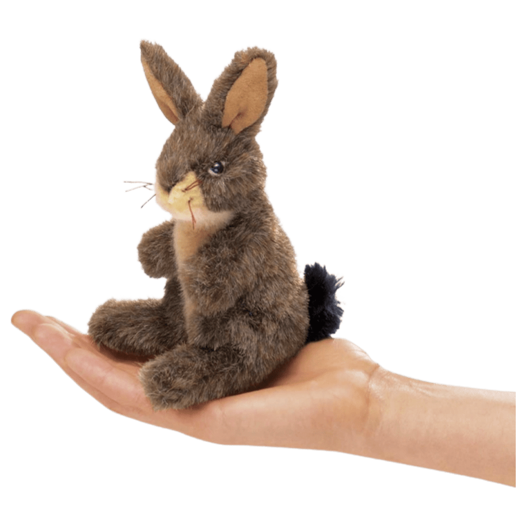 Folkmanis 3 Plus Finger Puppet - Jack Rabbit