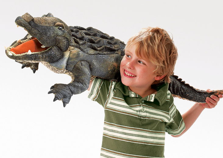 Folkmanis 3 Plus Hand Puppet - Animal - American Alligator