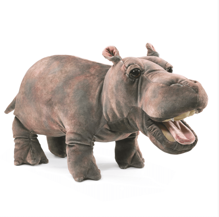 Folkmanis 3 Plus Hand Puppet - Animal - Baby Hippo