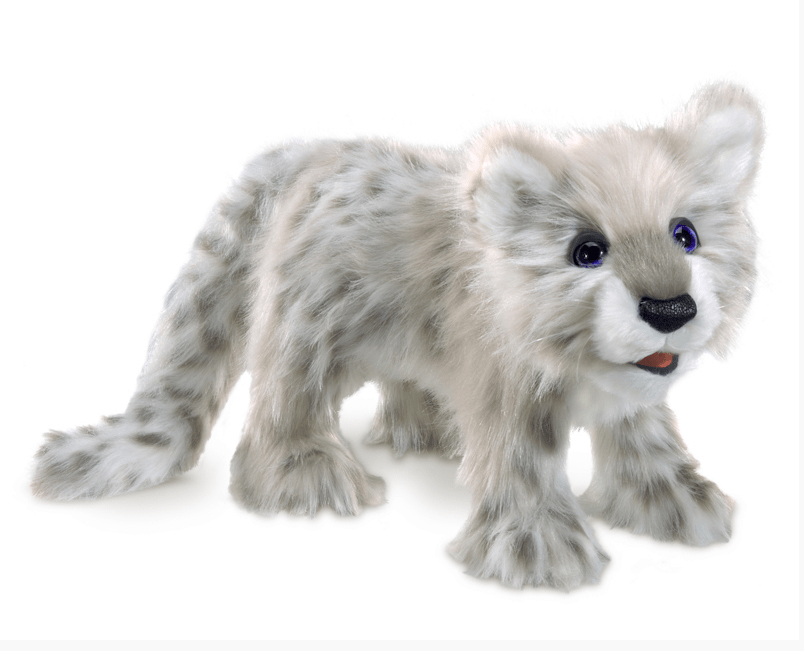 Folkmanis 3 Plus Hand Puppet - Animal - Snow Leopard Cub