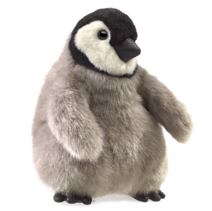Folkmanis 3 Plus Hand Puppet - Bird - Baby Emperor Penguin
