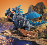 Hand Puppet - 3 Headed Blue Dragon