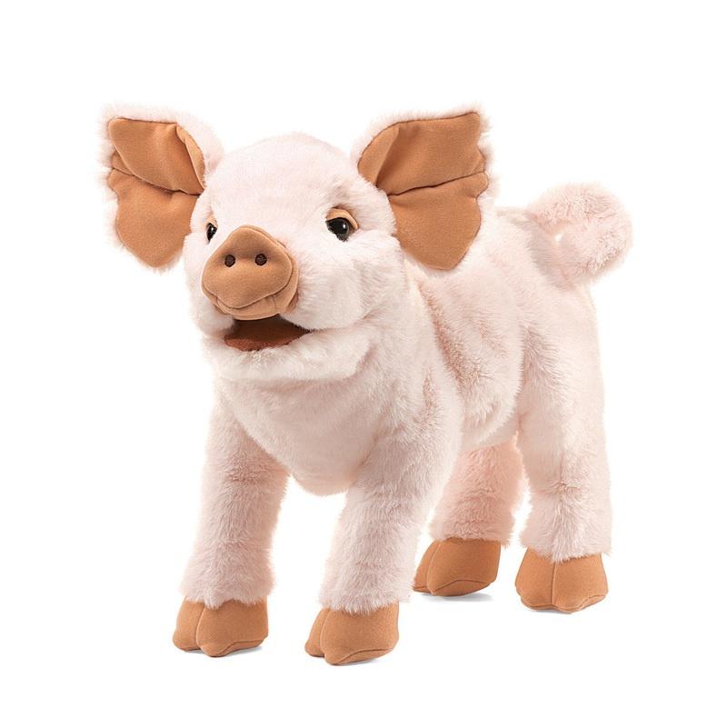 Folkmanis 3 Plus Hand Puppet - Farm Animal - Piglet