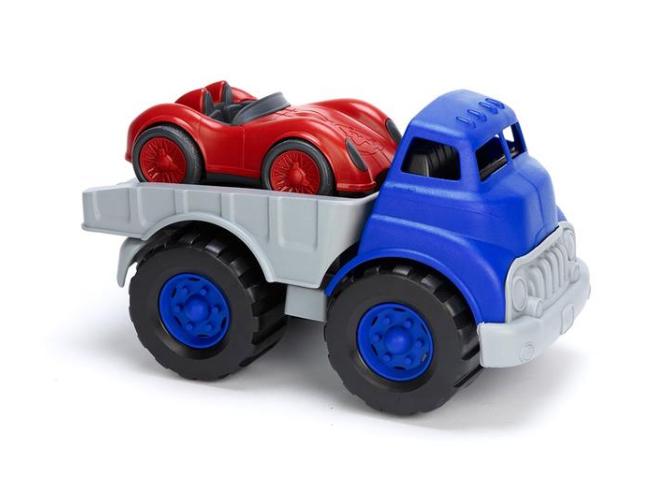 Flatbed with Red Racecar