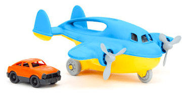 Green Toys 3 Plus Cargo Plane with Mini Car