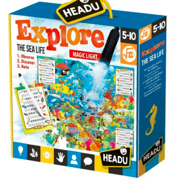 Headu 5 Plus 70 Pc Puzzle - Explore the Sea Life