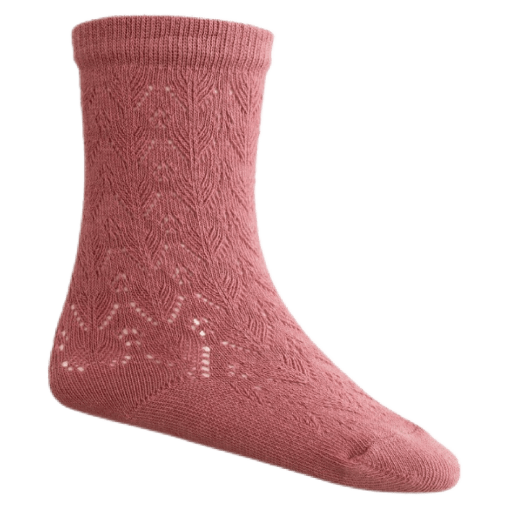 Jamie Kay 0-3 Months to 4-6 Years Scallop Weave Knee High Socks - Rosette