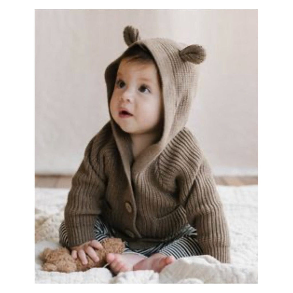 Jamie Kay 0-3 Months to 5 Years Humphrey Knitted Cardigan - Mouse Marle