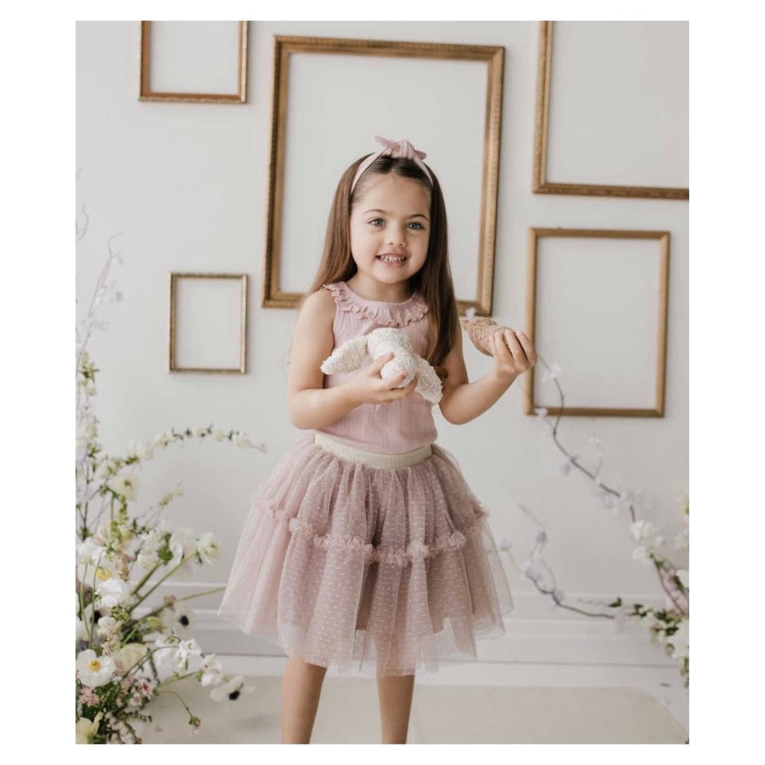 Jamie Kay 1 to 5 Pointelle Frill Singlet - Cupcake