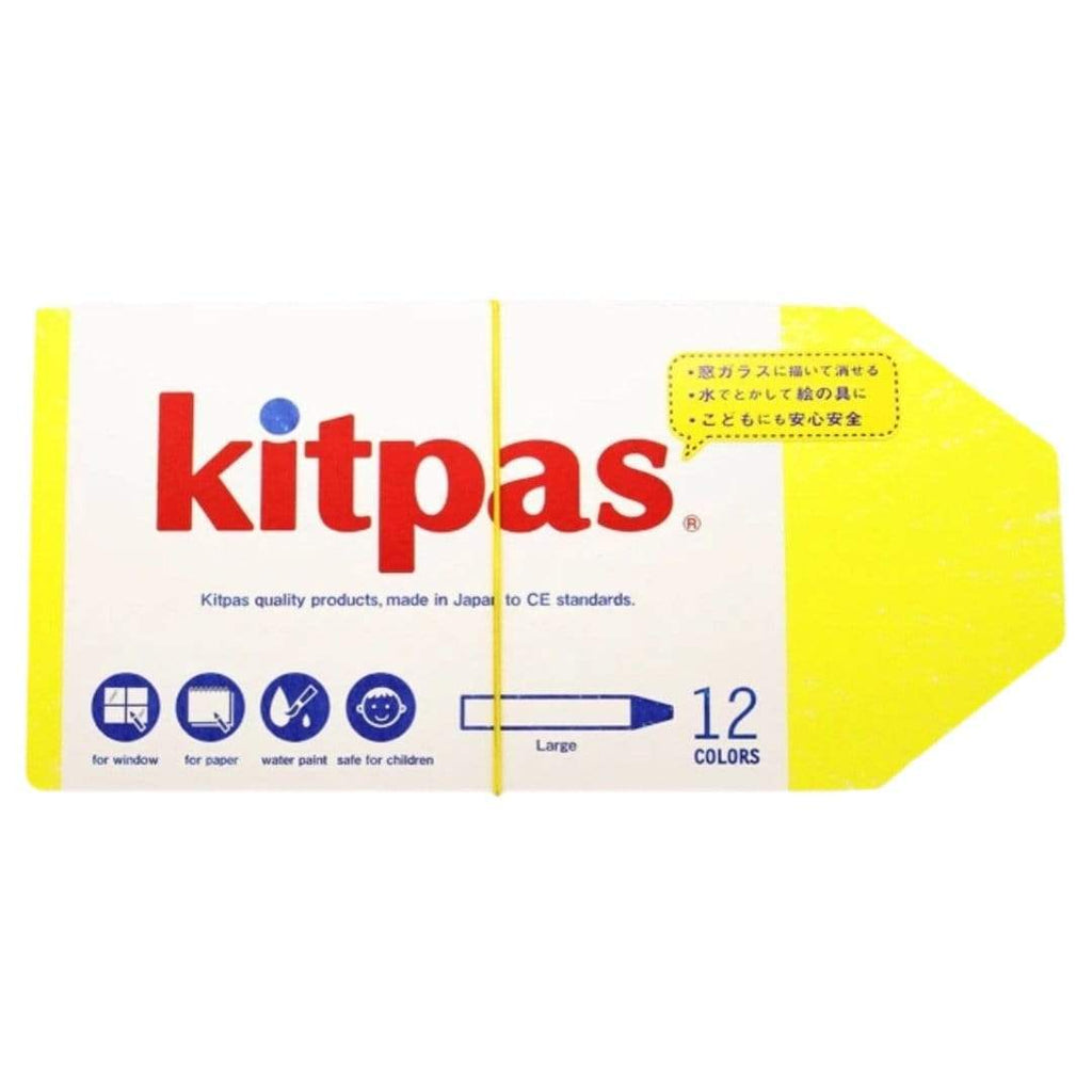 Kitpas 3 Plus Large Stick Crayons 12 Colours