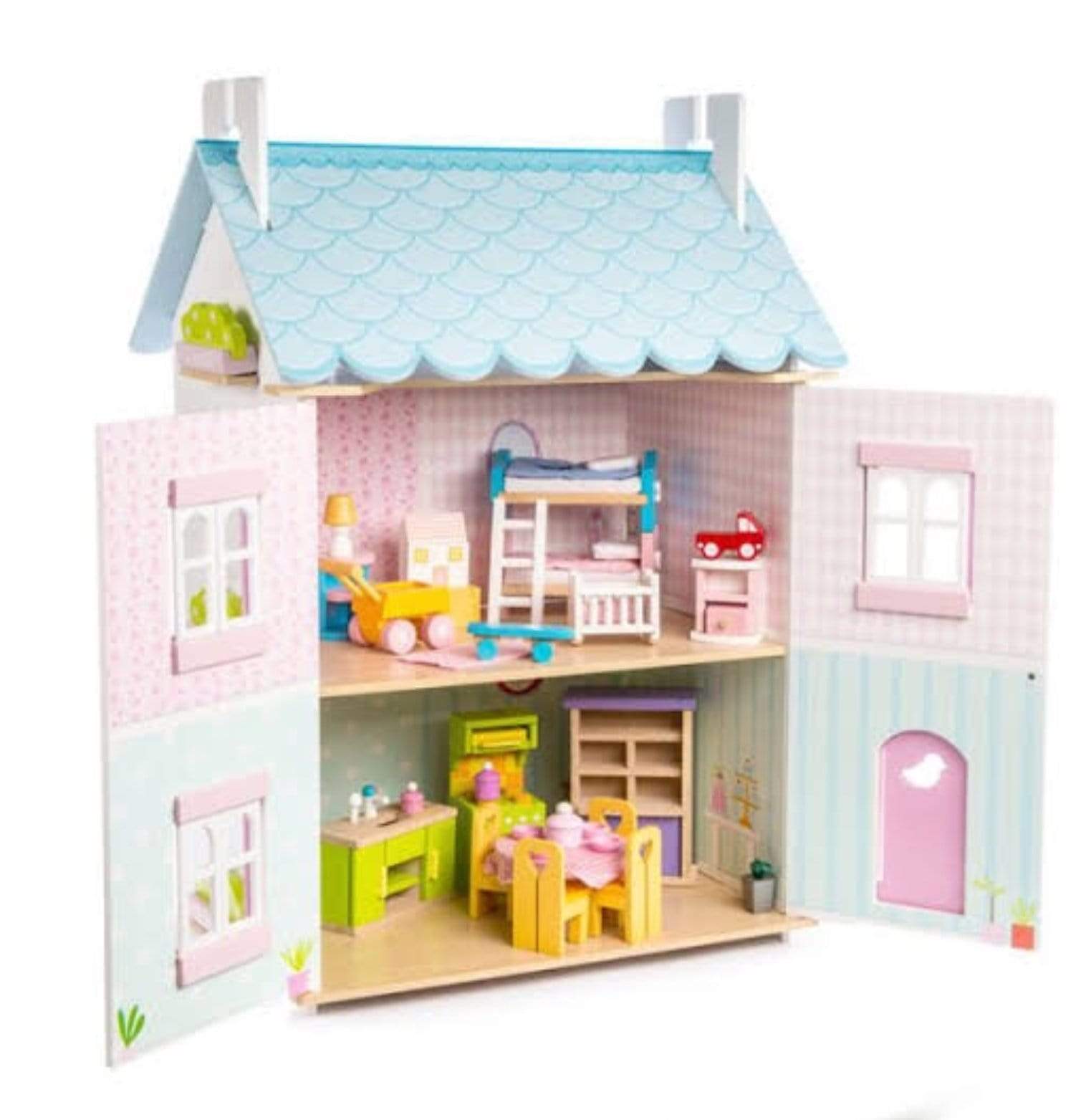 Daisylane Blue Bird Cottage with Furniture
