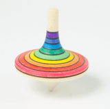 Mader 3 Plus Large Rallye Spinning Top Rainbow