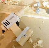 MamaMemo 3 Plus Wooden Workshop Tools - Drill with Charger