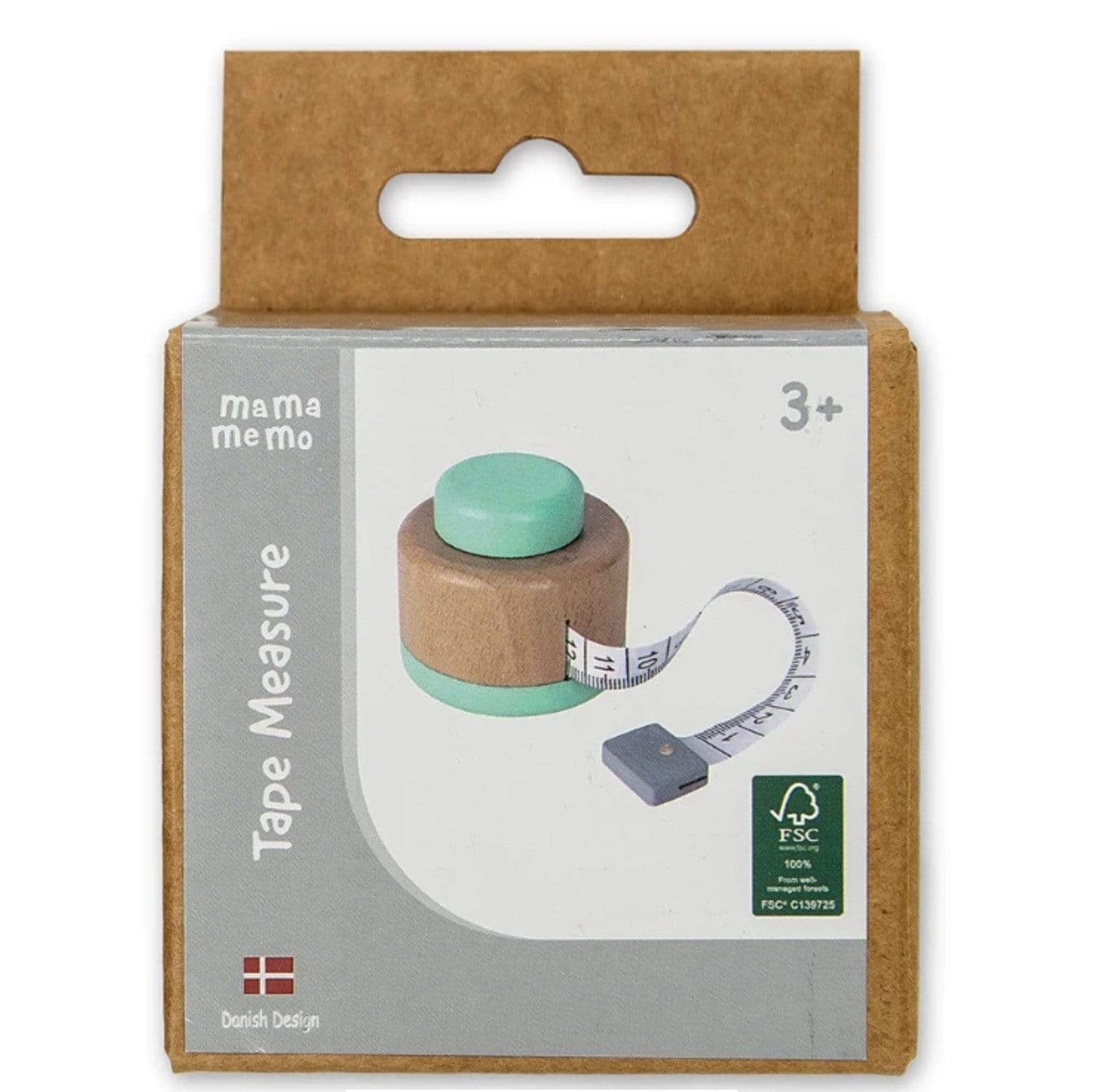MamaMemo 3 Plus Wooden Workshop Tools - Tape Measure