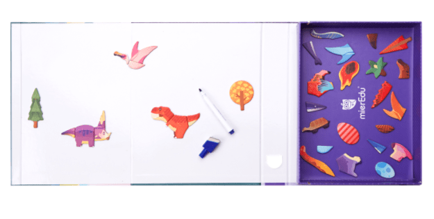 MierEdu 3 Plus Magnetic Art Case - Dino World
