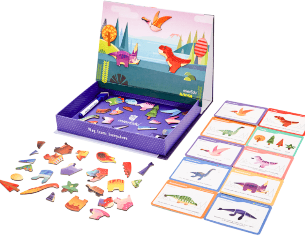MierEdu 3 Plus Magnetic Art Case - Dino World