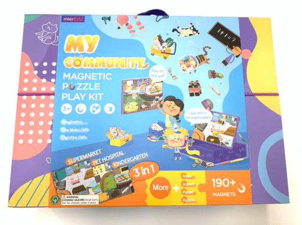 MierEdu 3 Plus Magnetic Puzzle Play Kit - My Community