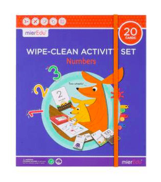 MierEdu 3 Plus Wipe-Clean Activity Set - Numbers