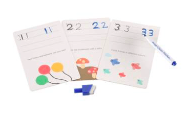 MierEdu 3 Plus Wipe-Clean Activity Set - Numbers